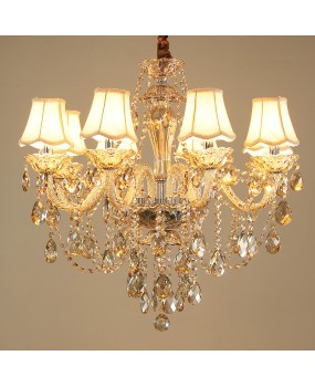 European style living room crystal chandelier, minimalist modern bedroom dining room chandelier, home decor hotel villa duplex hall light