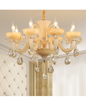 Luxury European style living room pendant lights, dining room lights, bedroom and study rooms, household crystal lights, grand villas, hotel halls, lighting fixtures