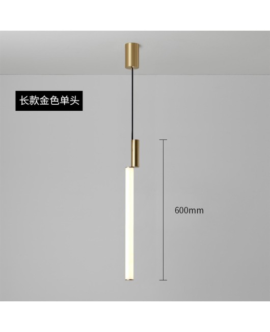 Italian creative combination island counter, bar counter, dining room, study room, bedroom, bedside hanging line light, designer, minimalist pendant light