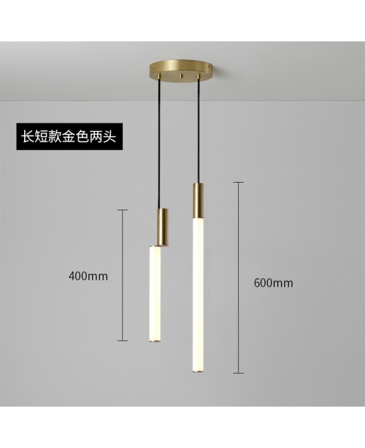 Italian creative combination island counter, bar counter, dining room, study room, bedroom, bedside hanging line light, designer, minimalist pendant light