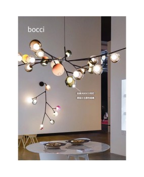 Canadian Bocci T28 designer villa loft duplex staircase light, living room dining room light, glass pendant light