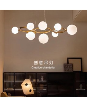 Wabi Sabi style imitation tree branch pendant light, internet famous homestay bedroom creative Japanese style lighting, personalized medieval living room dining room lights