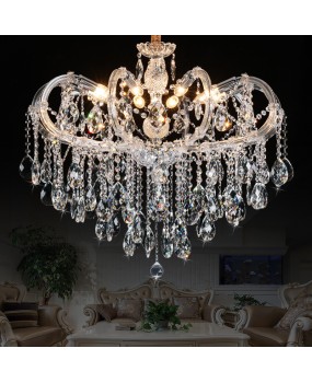 Crystal pendant light European living room light New minimalist modern restaurant light Luxury hotel villa decoration LED lighting fixtures