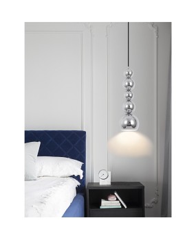 Bedroom bedside pendant lamp, Bauhaus medieval creative gourd lamp designer, internet famous Nordic restaurant mirror long line lamp