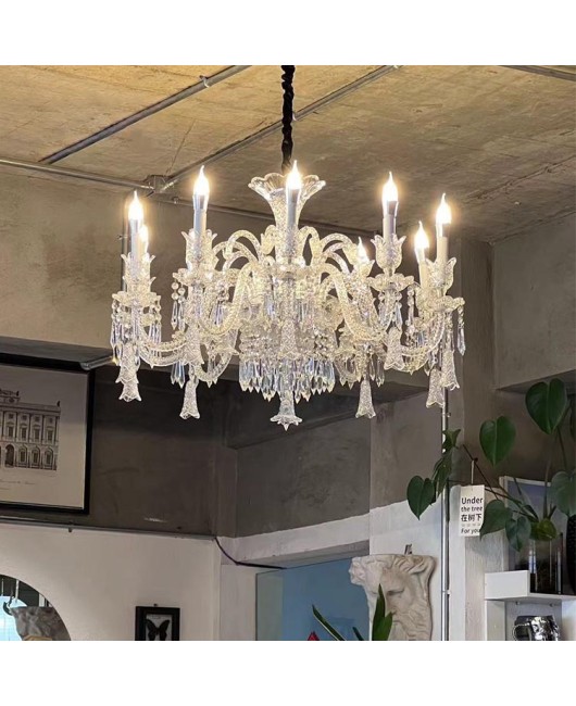 2024 Luxury French Bedroom Bedhead Crystal Wall Light Luxury Villa Living Room Dining Room Decorative Wall Light