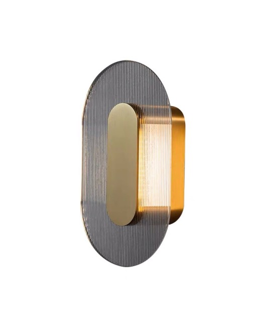 Designer's modern minimalist bedside bedroom wall light 2023 new background wall circular glass luxury wall light