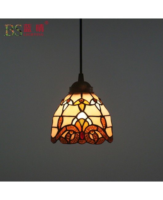 Cross border European retro style pendant light bedroom restaurant light bar coffee shop creative Baroque booth bar counter pendant light