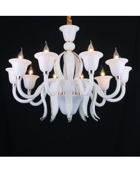 European style pendant lights, living room lights, simple European style modern bedroom and dining room pendant lights, grand study lights, club and hotel white lighting fixtures