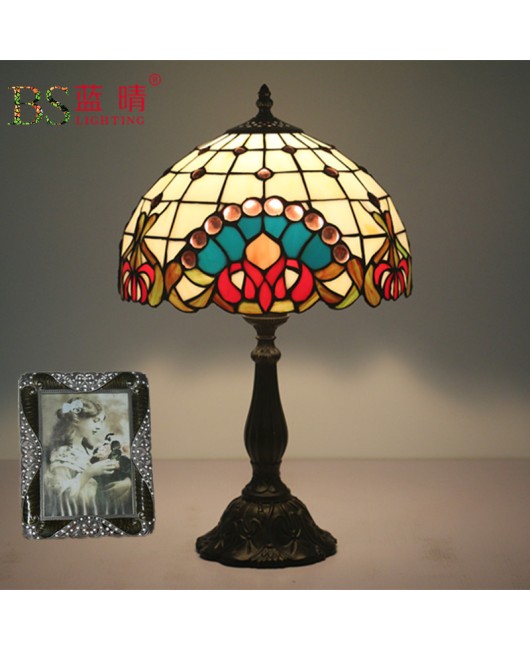 Foreign trade cross-border direct sales export Di European Baroque desk lamp, bedroom bedside lamp, study room, bar, hotel decoration table