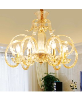 European style candle crystal chandelier creative living room chandelier atmospheric dining room bedroom lamp hotel lobby villa crystal lamp