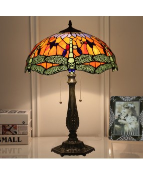 Cross border export to the United States, Germany, the United Kingdom, Italy, France, Spain, and the United States. 16 inch dragonfly shaped European desk lamp