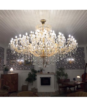 European style villa duplex building lights, living room chandelier, grand hotel lobby, clubhouse, crystal lights, engineering decorative lighting fixtures