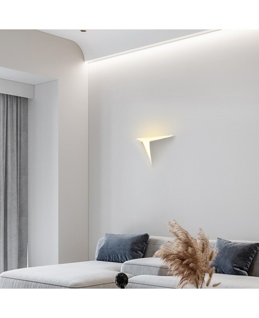 Internet famous gypsum lamp embedded with frameless creative centerless lamp, living room, bedroom, corridor, commercial and household wall lamp