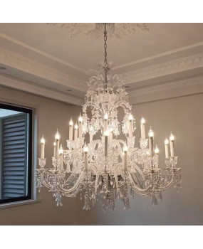 Factory direct sales of European style living room crystal chandeliers, French style luxury homes, light luxury dining rooms, bedroom lights, high-end wedding decoration lights