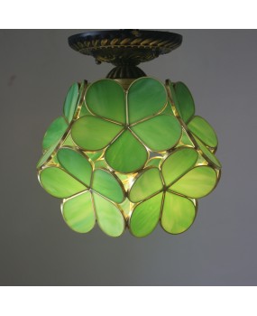 Cross border exclusive fashion and creative colored glass petal ceiling lights, staircase corridors, balconies, entrances, garden lights