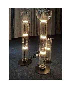 Italian Milan designer Nordic minimalist glass floor lamp, living room sofa, bedroom headboard, model room table lamp