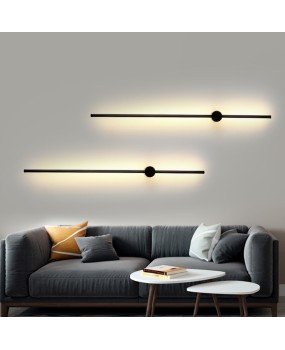 A wholesale Nordic long strip line wall lamp, modern and simple living room background wall, bedroom bedside atmosphere wall lamp