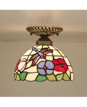 Cross border exclusive 8-inch Tiffany European style ceiling light LED retro creative staircase corridor balcony entrance entrance