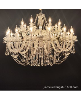 Factory direct sales wholesale crystal chandelier European style living room restaurant home bedroom lamp villa hotel restaurant decoration lamp