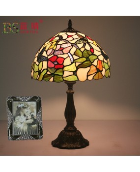 Export to UK, Germany, Italy, Australia, Tiffany Butterfly Desk Lamp, Bedroom Headboard, European Retro Creative