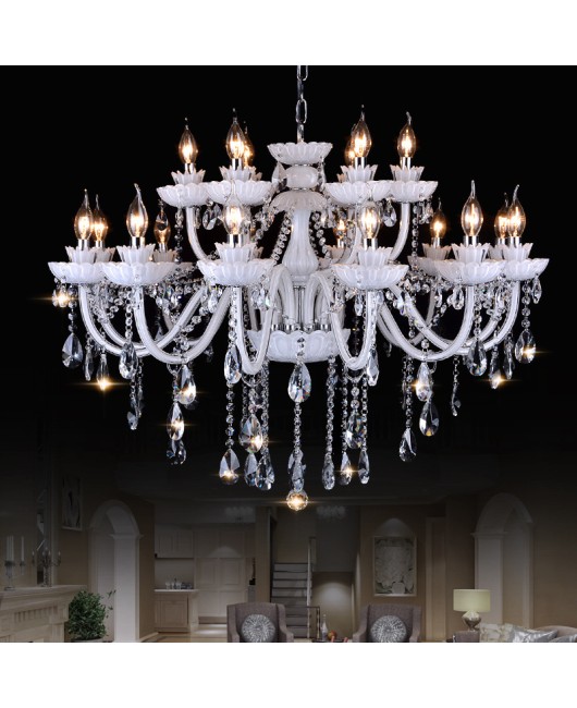 European crystal chandelier, living room light, bedroom chandelier, simple modern study light, home decor, dining room candle lighting, wholesale