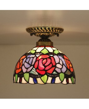 Foreign trade cross-border exclusive 8-inch rose stem European style ceiling light LED corridor staircase lobby How to bay window corridor