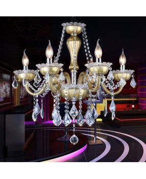 European style living room pendant light, bedroom dining room crystal light, simple and creative KTV bar decoration lighting, hotel lobby light