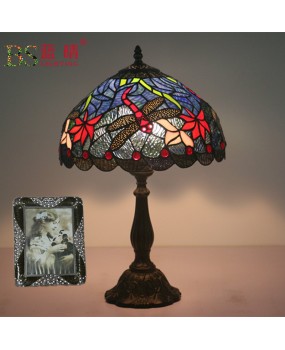 Cross border direct sales export cross-border dragonfly table lamp European retro creative bar coffee shop nostalgic decoration desk lamp