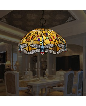 Cross border European style dragonfly pendant light, retro creative, nostalgic Republic of China, old Shanghai bar, coffee shop, tea house, bookstore light