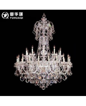 Yuhuaqi European style living room, large chandelier, villa duplex, lobby, crystal lamp, staircase, hotel lobby lighting fixtures