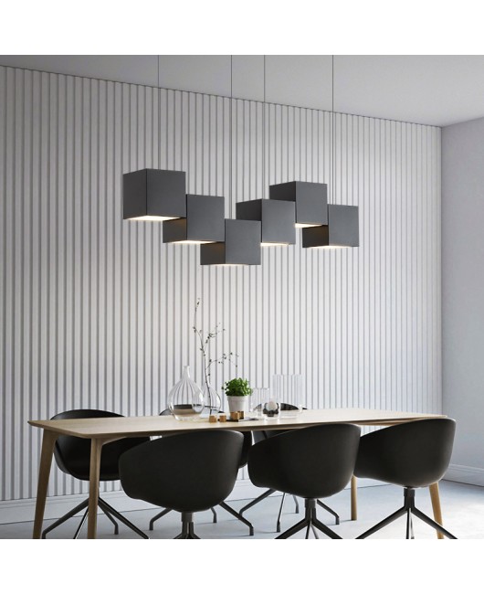 Minimalist restaurant pendant light, modern minimalist bar counter table light, office pendant light, designer's creative geometric restaurant light