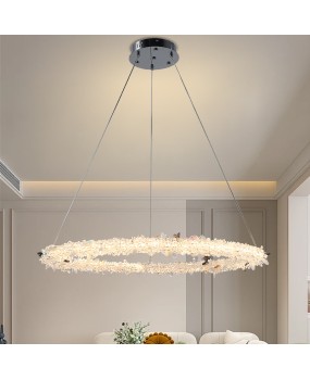 Factory direct sales of Nordic minimalist living room crystal chandelier, postmodern light luxury dining room light, infinite dimming bedroom lighting fixtures