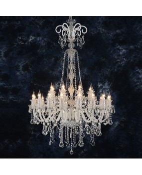 European style living room crystal lamp, dining room bedroom pendant lamp, luxurious and atmospheric villa staircase, hotel lobby lamp, candle lamp