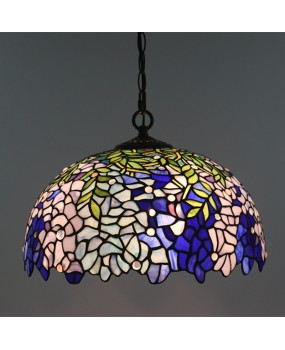 Foreign trade cross-border exclusive 16 inch wisteria European style pendant light retro creative bedroom study restaurant bar counter booth