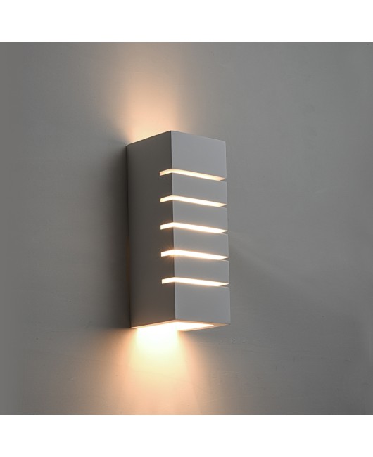 Gypsum lamp pole corridor background wall bedroom designer wall lamp creative Nordic simple corridor modern living room wall lamp