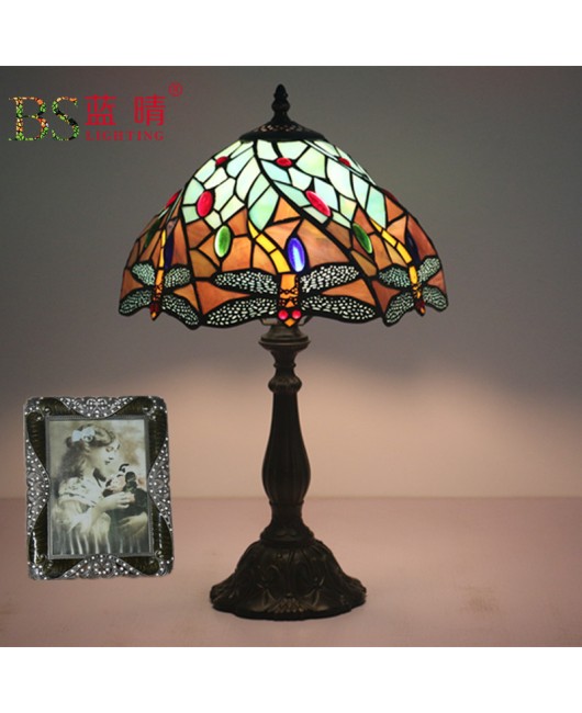 Cross border direct sales, foreign trade export, European classical Korean Japanese American British desk lamp, bedroom bedside glass desk lamp