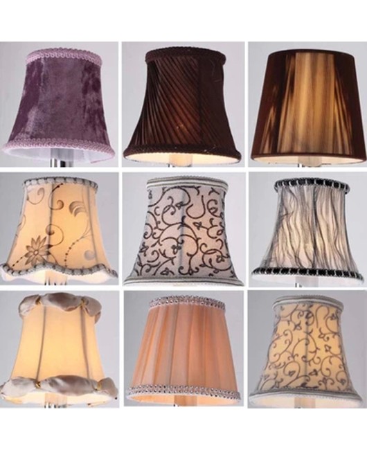 Manufacturer wholesale European style candles, crystal chandeliers, wall lamps, lampshades, E14 fabric covers, brushed wire covers, velvet covers