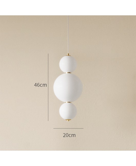 Modern bedroom bedside light luxury living room dining room study beauty salon pearl lamp hotel designer decorative pendant light