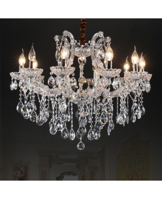 European crystal chandelier, living room dining room light, minimalist modern home bedroom light, luxurious villa hotel decoration lighting