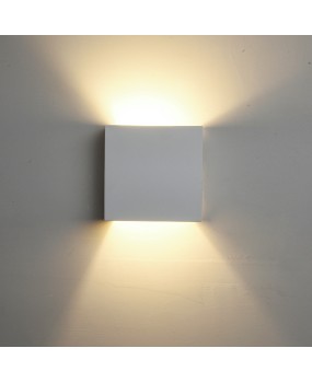 Minimalist modern wall lamp, bedroom creative bedside lamp, square gypsum hallway, living room, TV background wall lamp