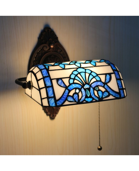 Foreign trade cross-border Le Yi Tiffany wall lamp Mediterranean Baroque bedroom bedside lamp living room study corridor balcony