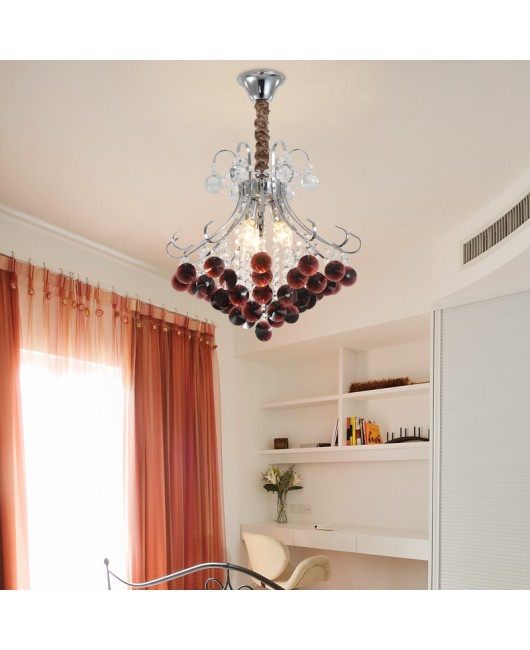 European crystal chandelier bedroom entrance small chandelier modern restaurant creative clothing room corridor lighting wholesale