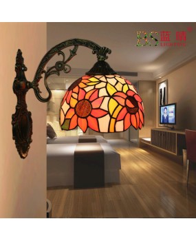 Foreign trade wall lamp European retro creative bedroom study dining room staircase balcony hallway foyer wall lamp