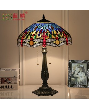 Cross border export of 16 inch dragonfly table lamp, retro creative living room of the Republic of China, hotel, bar, club, exhibition hall, plus size