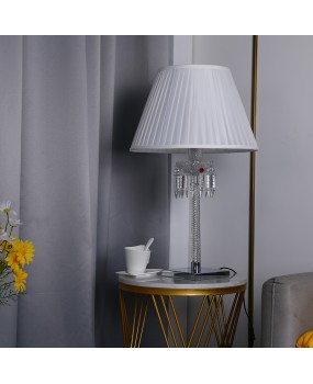 European crystal lamp desktop desk lamp bedroom bedside table lamp living room study lamp simple home decoration light luxury lamp