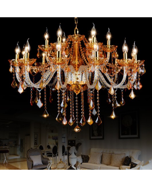 European colored crystal chandelier, coffee shop lamp, hotel internet cafe, KTV club, bedroom chandelier, creative lighting wholesale