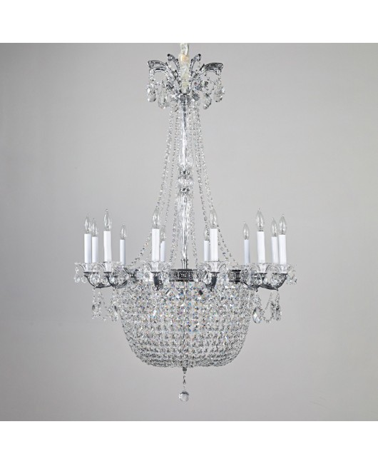 European and American style wedding hall decoration crystal chandelier luxury villa living room spiral staircase zinc alloy lamp new model