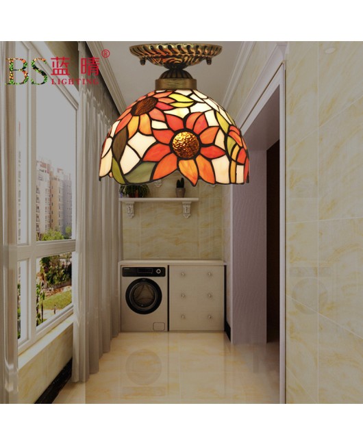 Cross border Di European style ceiling light retro creative corridor bay window balcony staircase foyer LED ceiling light