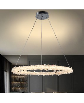 Factory direct sales of Nordic minimalist living room crystal chandelier, postmodern light luxury dining room light, infinite dimming bedroom lighting fixtures