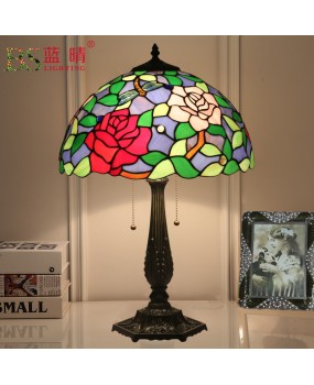 Cross border Tiffany table lamp, living room sofa, coffee table lamp, hotel guest room, Vanni